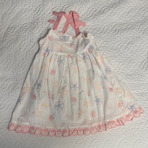 Peach and White Seashell Dress